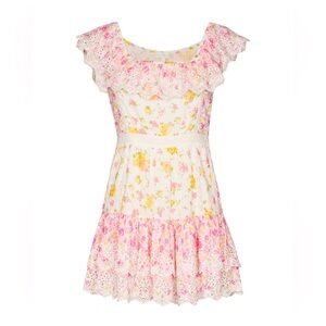 LOVESHACKFANCY Denver floral-printed mini dress Size 2